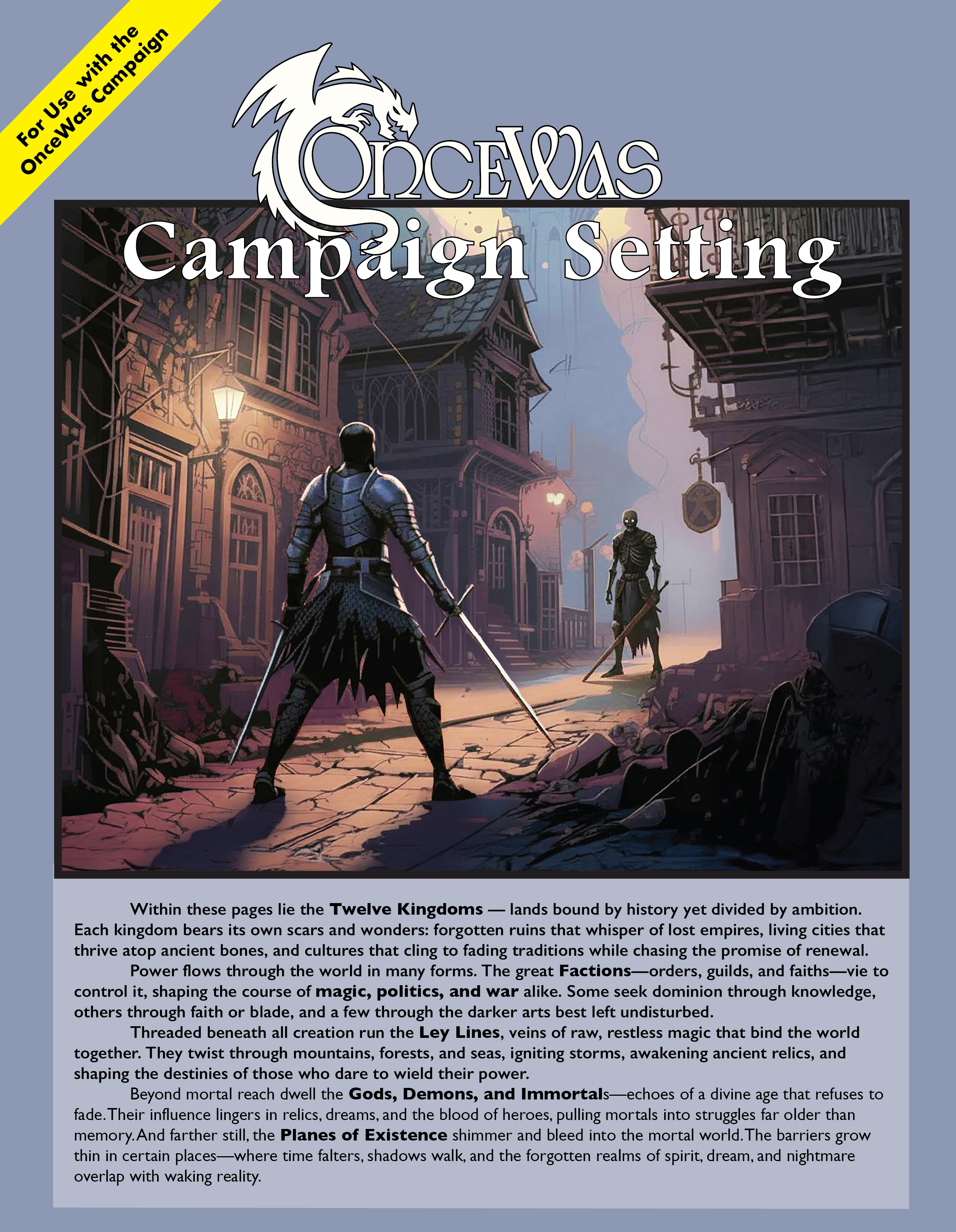 OnceWas Campaign Setting Cover